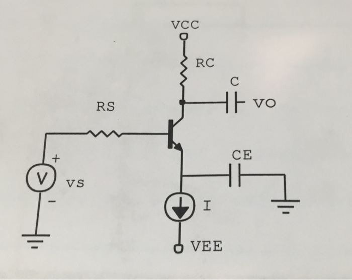 Solved Problem #4: Consider the CE amplifier circuit in Fig. | Chegg.com