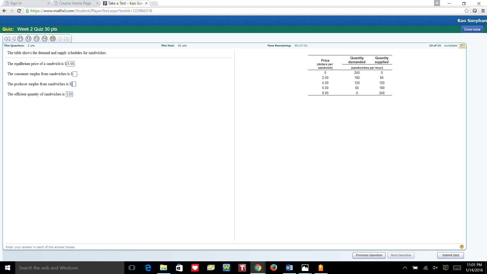 Solved The table shows the demand and supply schedules for | Chegg.com