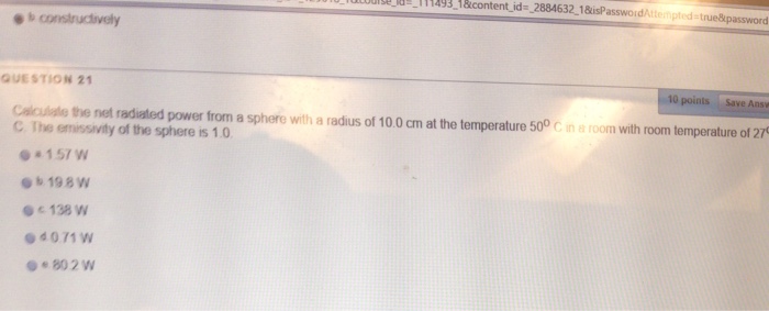 Solved Calculate the net radiated power from a sphere with a | Chegg.com