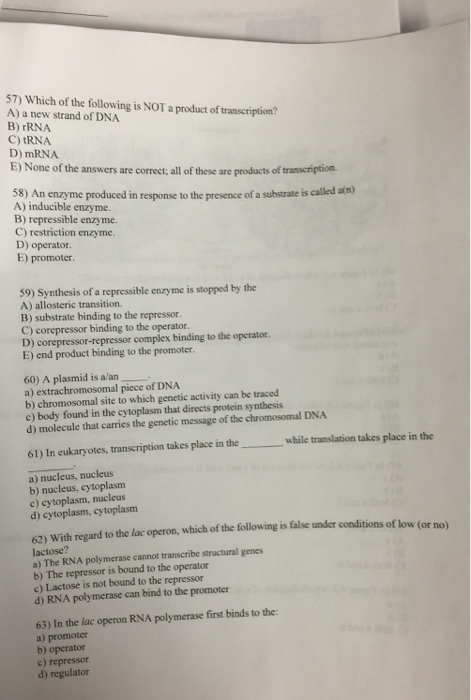 Solved Which of the following is NOT a product of | Chegg.com