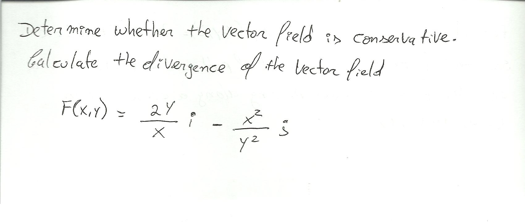 Conservative Vector Field Calculator