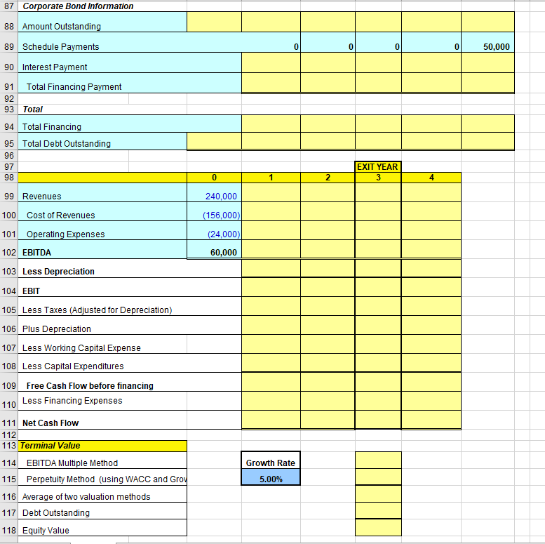 57 Prepare a DCF Analysis given the following | Chegg.com