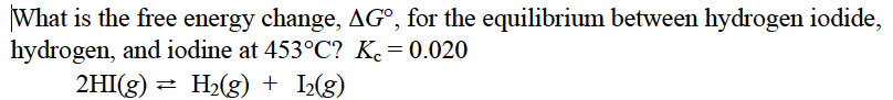 What Is The Free Energy Change Delta G