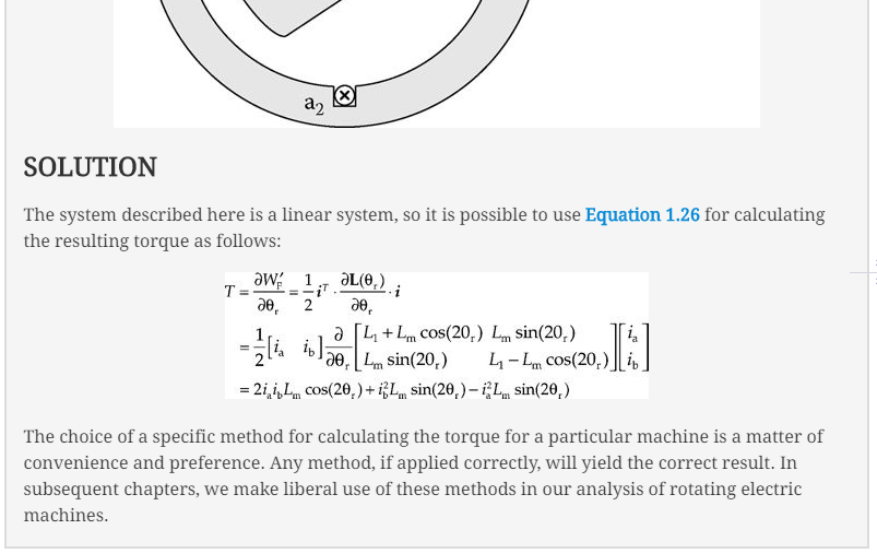 Torque Expression 6. Obtain an expression for the torque for the | Chegg.com