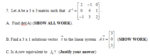 Solved Let A Be A 3 Times 3 Matrix Such That A 1 2 0 1 Chegg Solved Let A Be A 3 Times 3 Matrix Such That A 1 2 0 1 Chegg