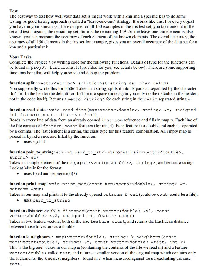 Assignment Overview This project focuses on the use | Chegg.com