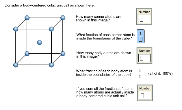 Solved Consider A Body-centered Cubic Unit Cell As Shown | Chegg.com