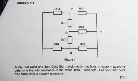 Solved QUESTION 4 10? C30? 1012 10? 1062 2012 20? Figure 4 | Chegg.com