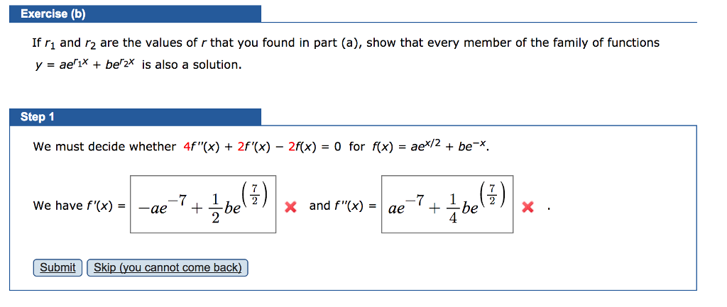 Solved Consider the following differential equation Exercise | Chegg.com
