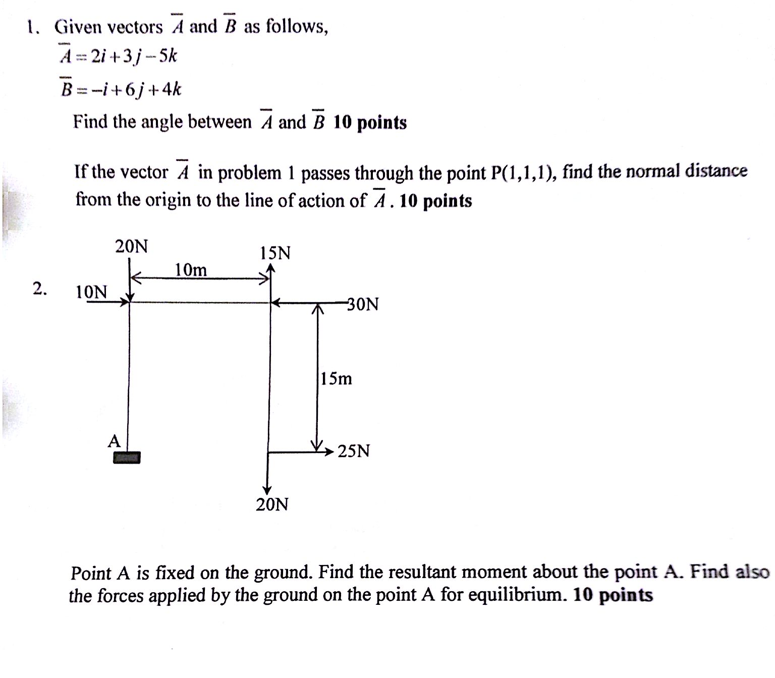 Solved Given Vectors A And B As Follows A = 2i + 3j - 5k B = | Chegg.com