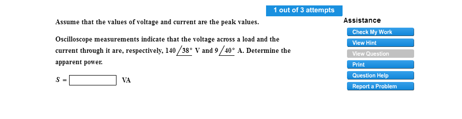 Solved Assume that the values of voltage and current are the | Chegg.com
