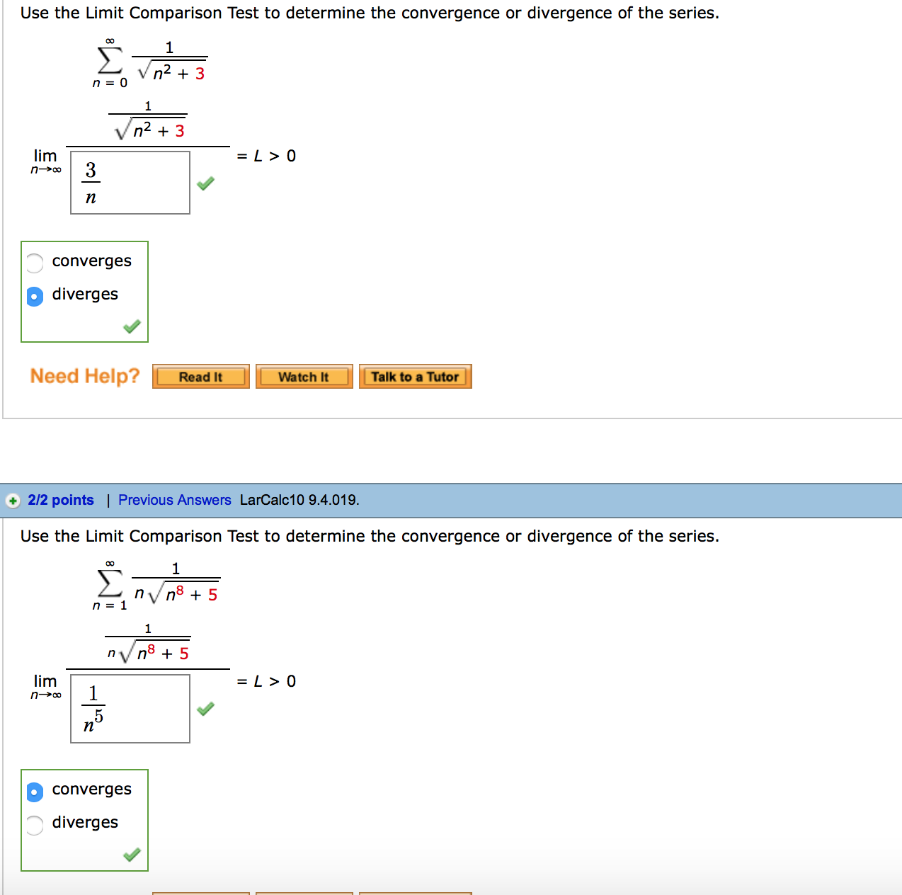 solved-use-the-limit-comparison-test-to-determine-the-chegg