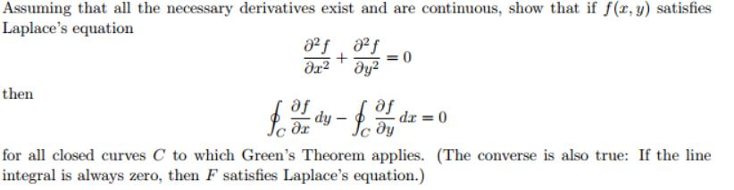 Solved Assuming that all the necessary derivatives exist and | Chegg.com