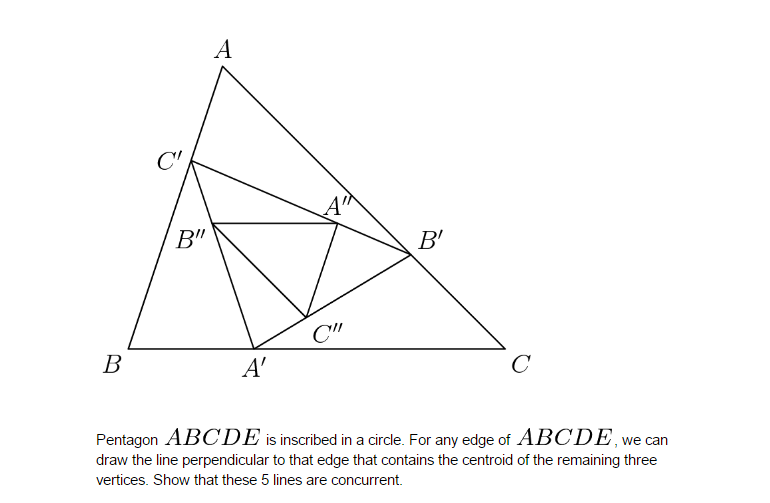 Solved Pentagon ABCDE is inscribed in a circle. For any