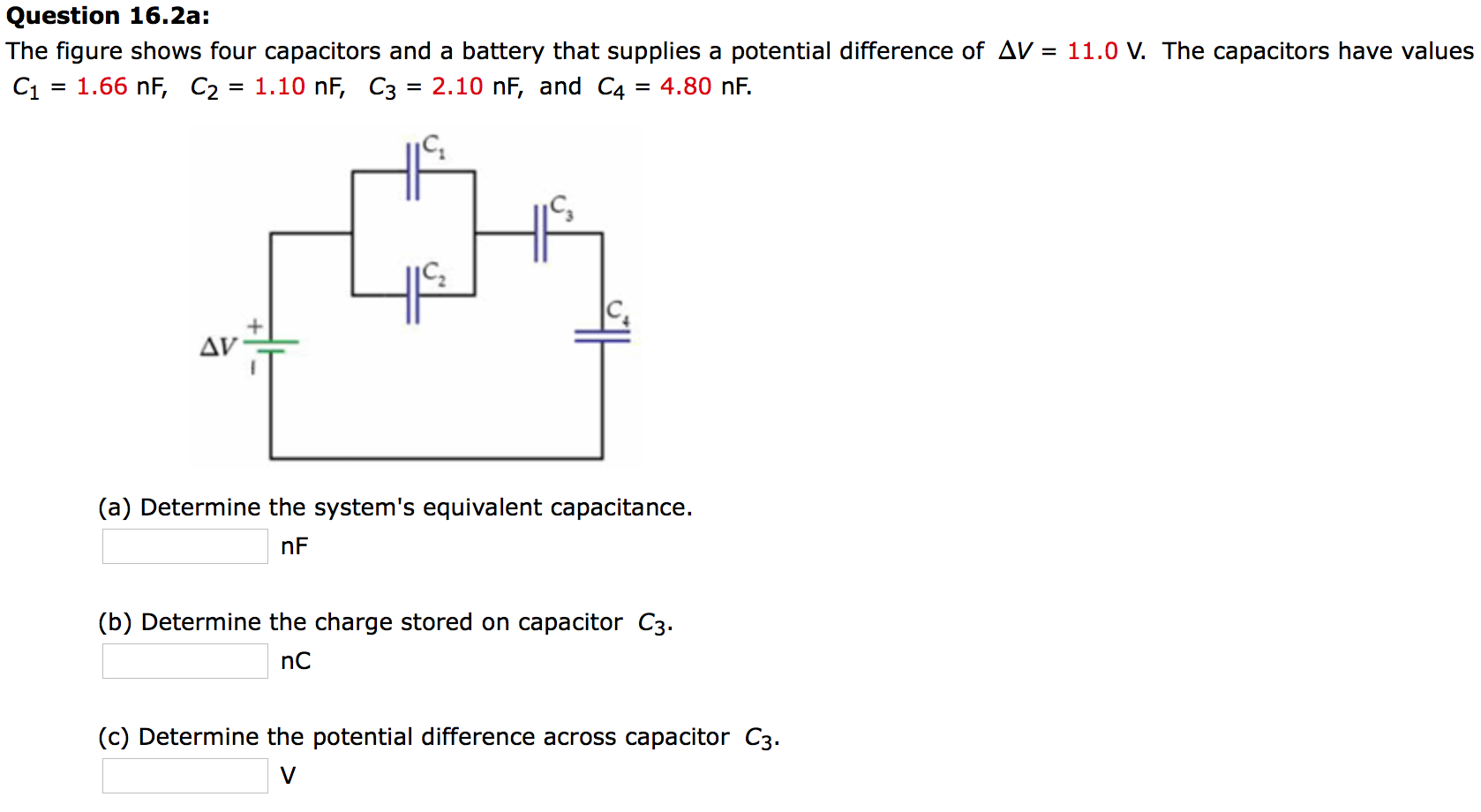 Solved The Figure Shows Four Capacitors And A Battery That | Chegg.com