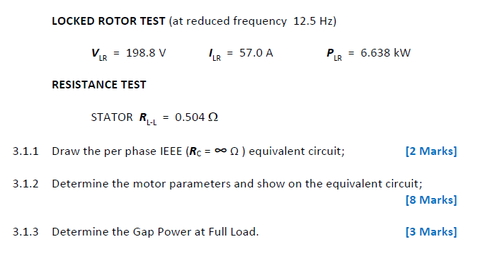 Solved A three phase induction motor with "Design A" | Chegg.com