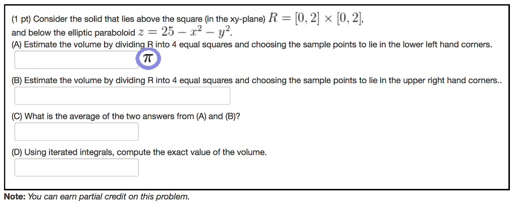 Solved Consider the solid that lies above the square (in the | Chegg.com