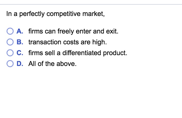 in a perfectly competitive market why does intro of firms not shift supply