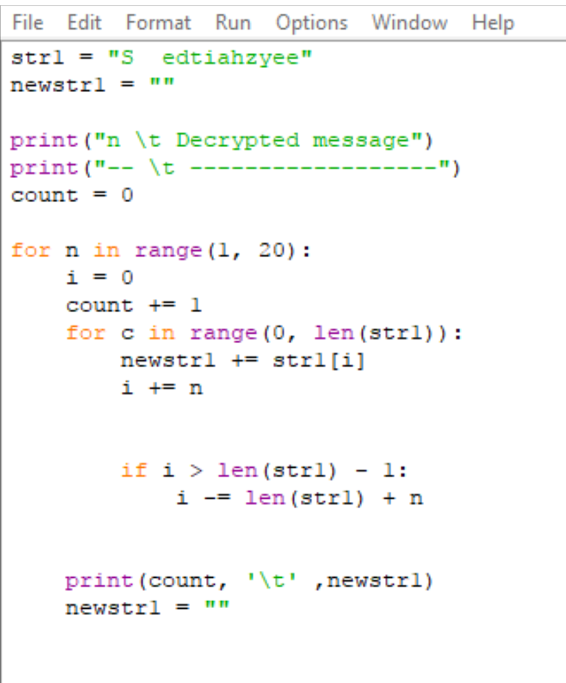 python decrypt rsa with c d and n