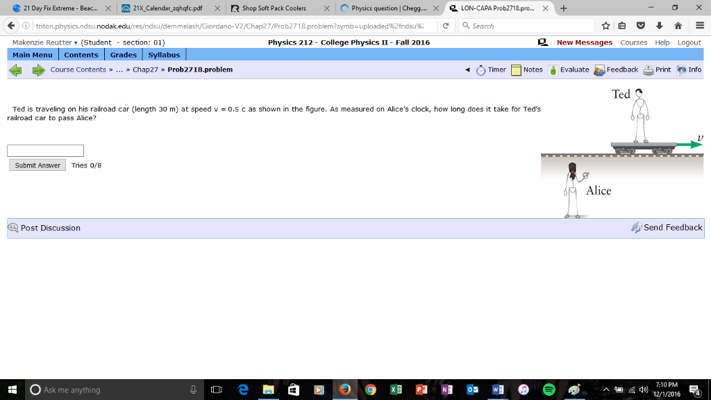 Solved Ted is travelling on his railroad car (length 30 m)