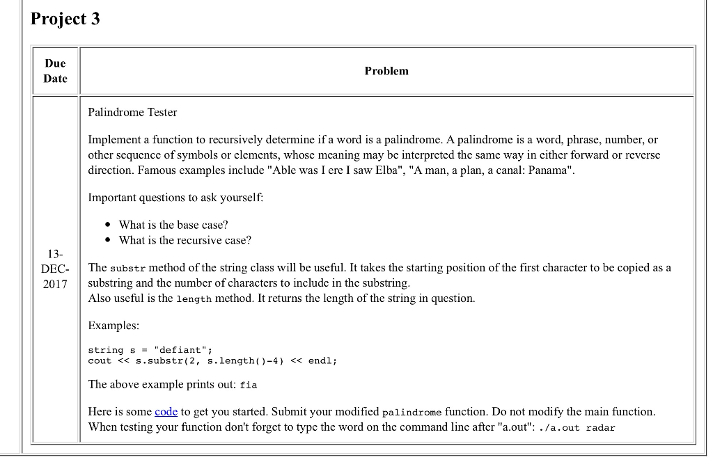 solved-project-3-due-date-problem-palindrome-tester-chegg