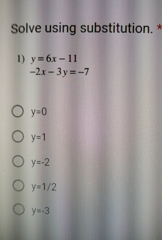 solved-solve-using-substitution-1-y-6x-11-2x-3y-7-y-0-chegg