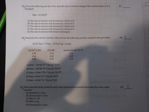 solved-23-giwn-the-following-rate-law-how-does-the-rate-of-chegg