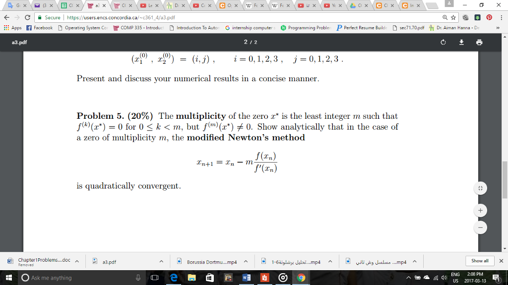 Solved aa X e a Secure l h ps//us encs concordia ca c361