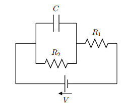 Solved A resistor (resistance R2) is connected in parallel | Chegg.com