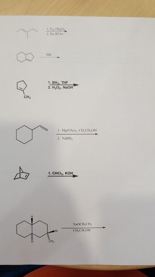 Solved (8) Provide products for each reaction including all | Chegg.com