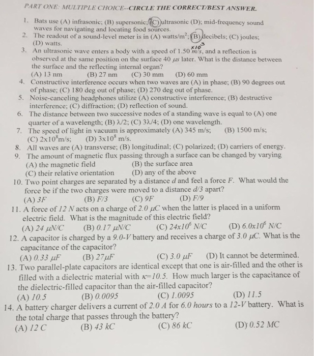 Solved Bats use (A) infrasonic; (B) supersonic; (c)