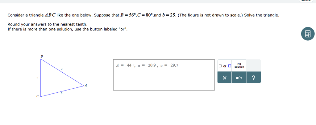 Solved Consider A Triangle ABC Like The One Below. Suppose | Chegg.com