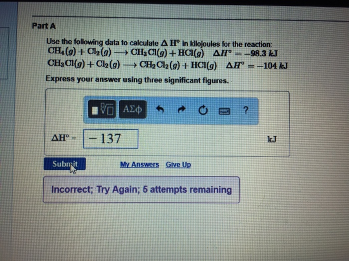 Use The Following Data To Calculate DeltaH In | Chegg.com