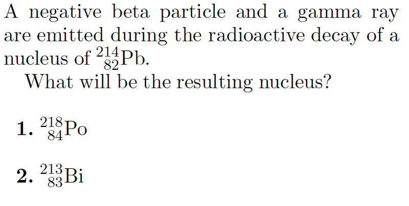 solved-a-negative-beta-particle-and-a-gamma-ray-are-emitted-chegg