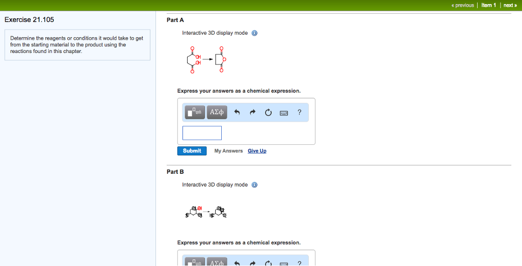 Solved Previous Ltem 1 Next Exercise 21 105 Part A Chegg
