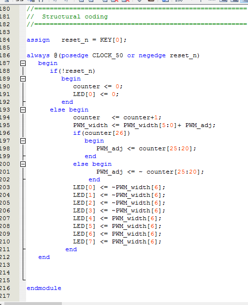 Solved 1. In the following Code from Quartus identify | Chegg.com