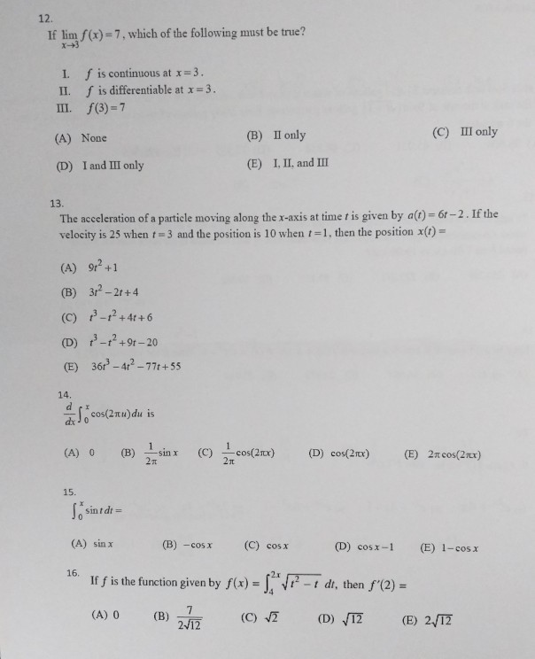 solved-12-if-lim-f-x-7-which-of-the-following-must-be-chegg