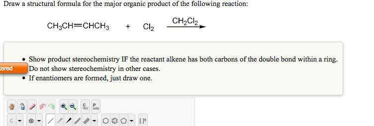 Solved Draw a structural formula for the intermediate in the | Chegg.com