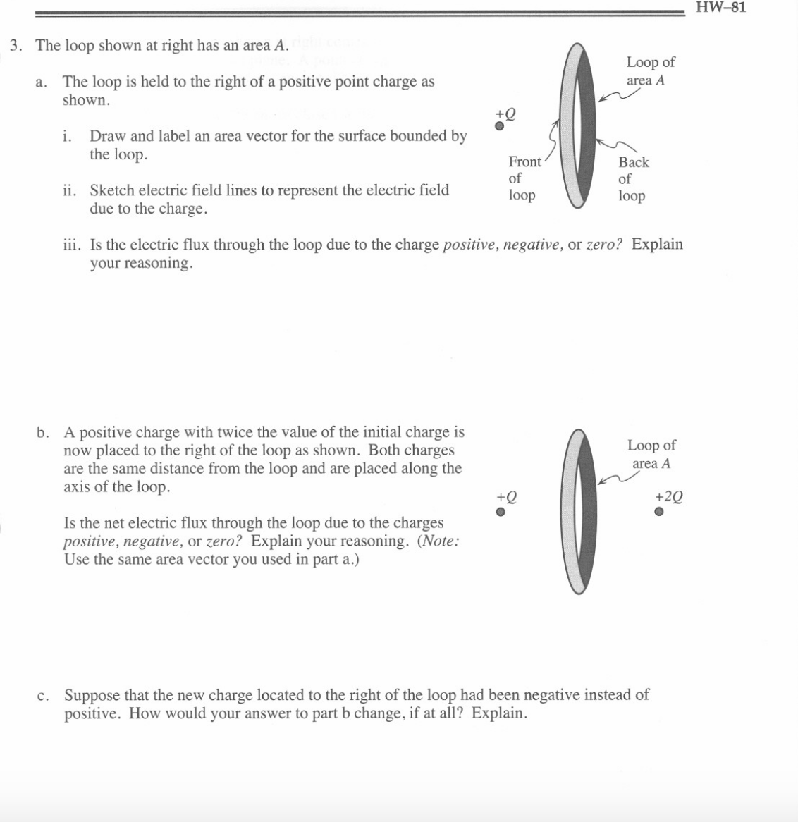 Solved The loop shown at right has an area A. The loop is | Chegg.com