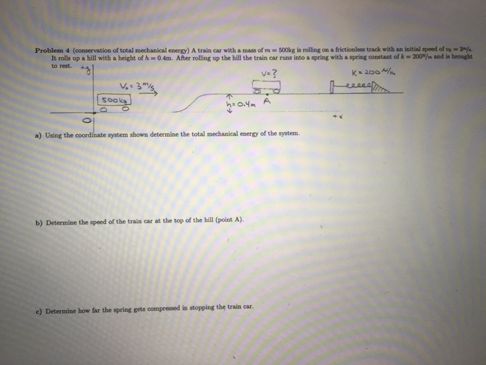 solved-a-train-car-with-a-mass-of-m-500kg-is-rolling-on-a-chegg