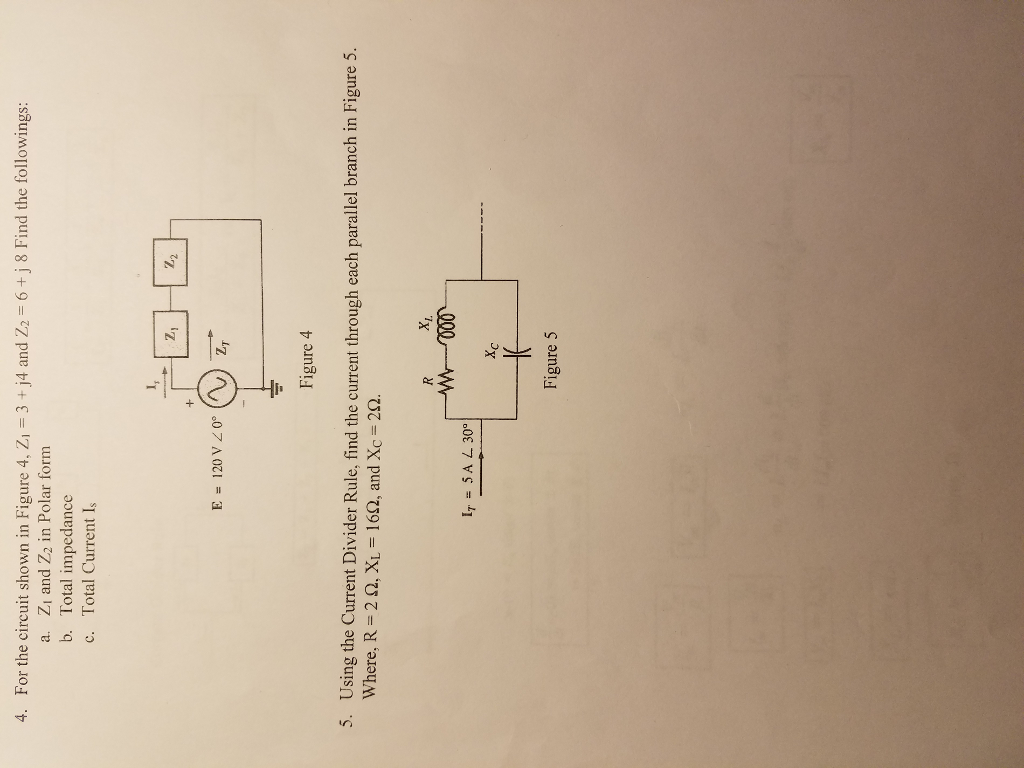 Solved For the circuit shown in Figure 4, Z_1 = 3 + j4 and | Chegg.com