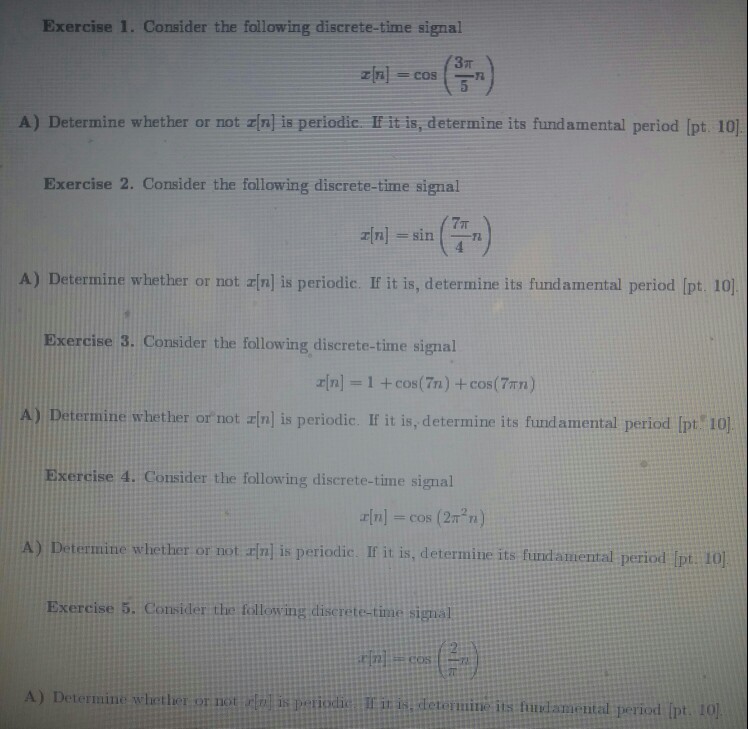 Solved Exercise 1. Consider the following discrete-time | Chegg.com