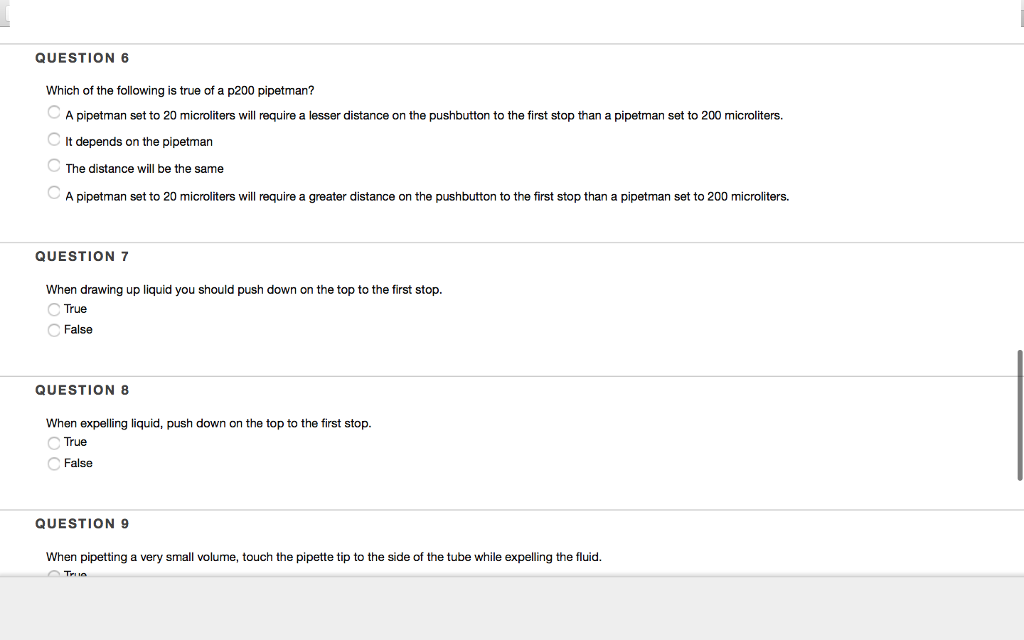 Solved QUESTION 1 On a micropipette, there is a number