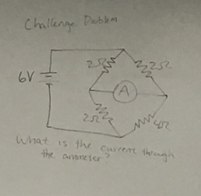 Solved What is the current through the ammeter?