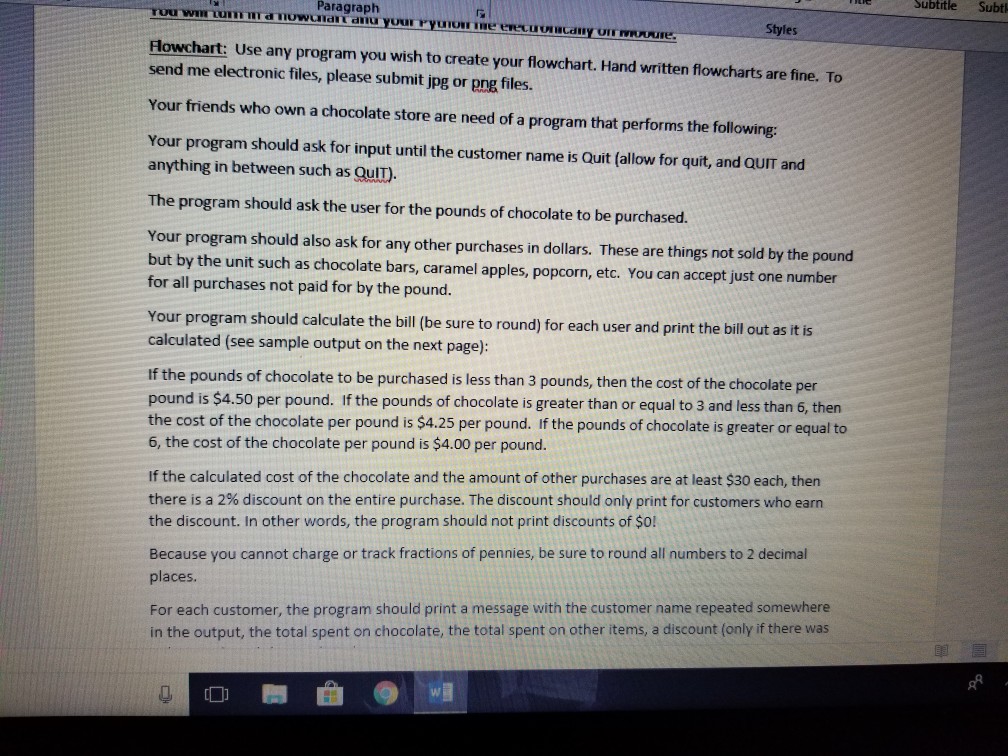 Solved Working on Python program and this is the code. When | Chegg.com