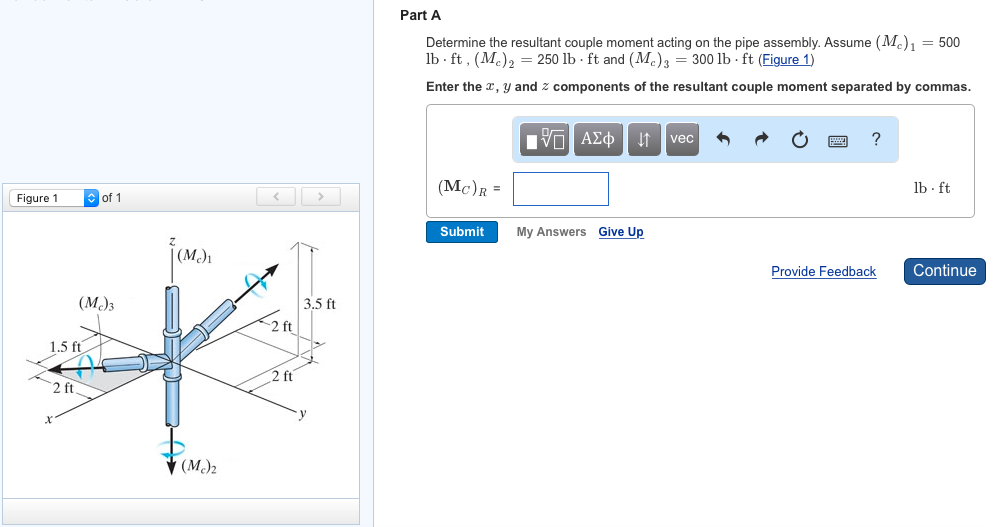 Solved Determine the resultant couple moment acting on the | Chegg.com