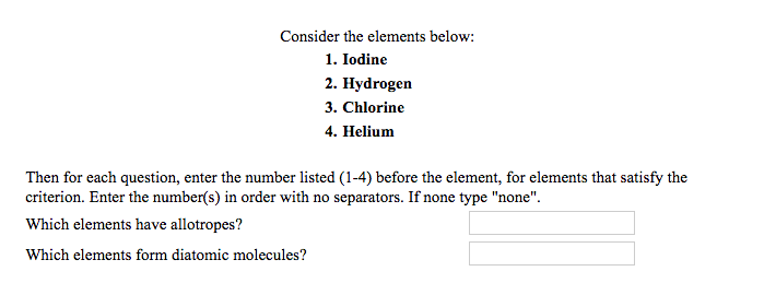 iodine charge derived by each element