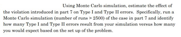 Using Monte Carlo simulation, estimate the effect of | Chegg.com