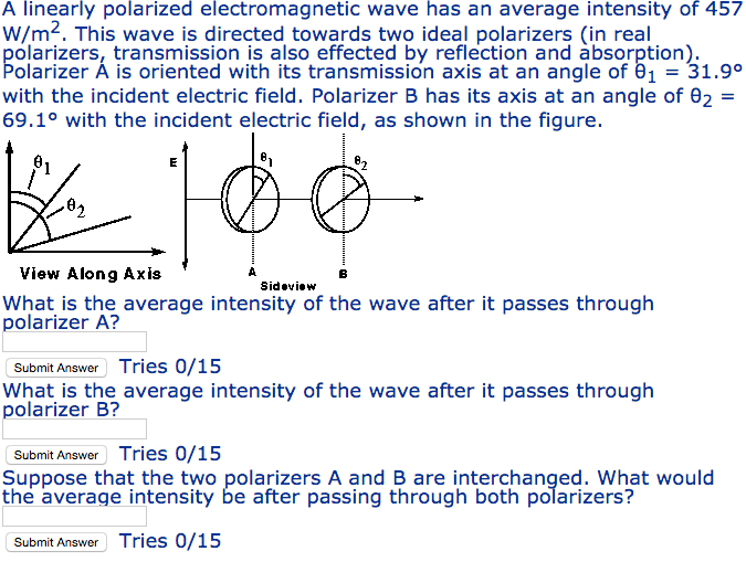 Solved A Linearly Polarized Electromagnetic Wave Has An