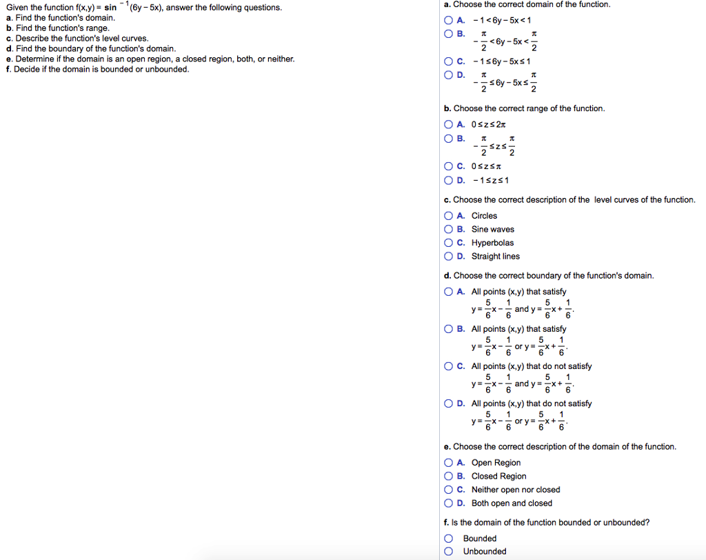 Solved Given The Functonfxyin (6y - 5x), Answer The | Chegg.com